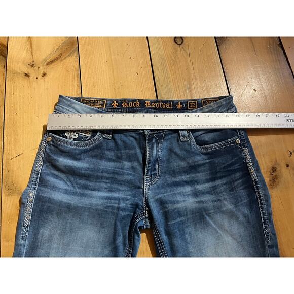 Rock Revival Women's Vivian Skinny Jeans. Bling. Studs. Size 32 - Picture 7 of 8